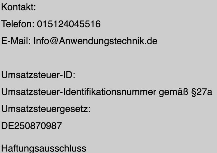 Kontaktdaten